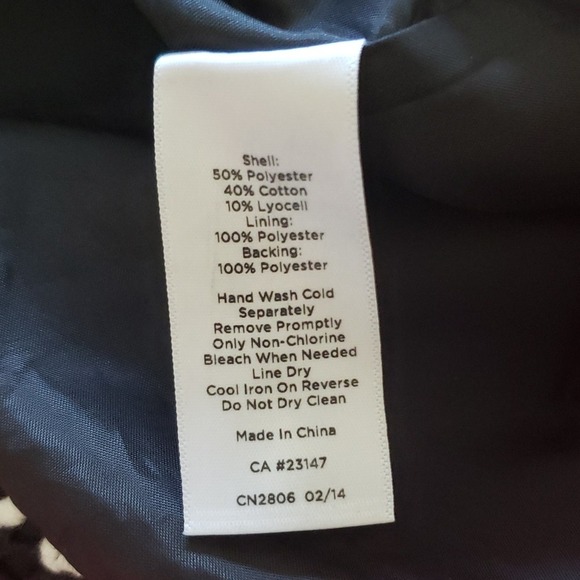 Talbots Floral‎ Lace Overlay Black & White Pencil Skirt Size 10 EUC - Picture 11 of 11